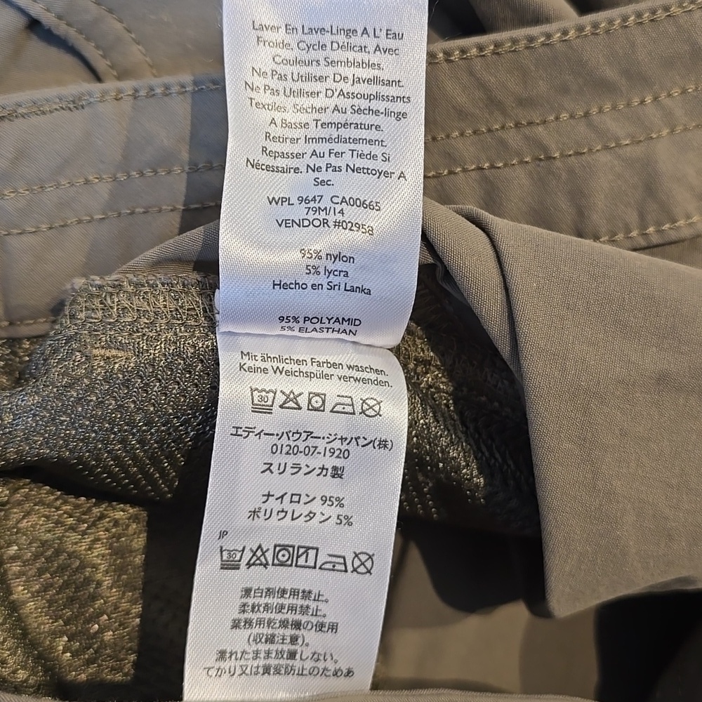 Eddie Bauer - 22 W, Women's Guide Pro Pants, Nylon Outdoor Hiking in Slate Green - Picture 11 of 16